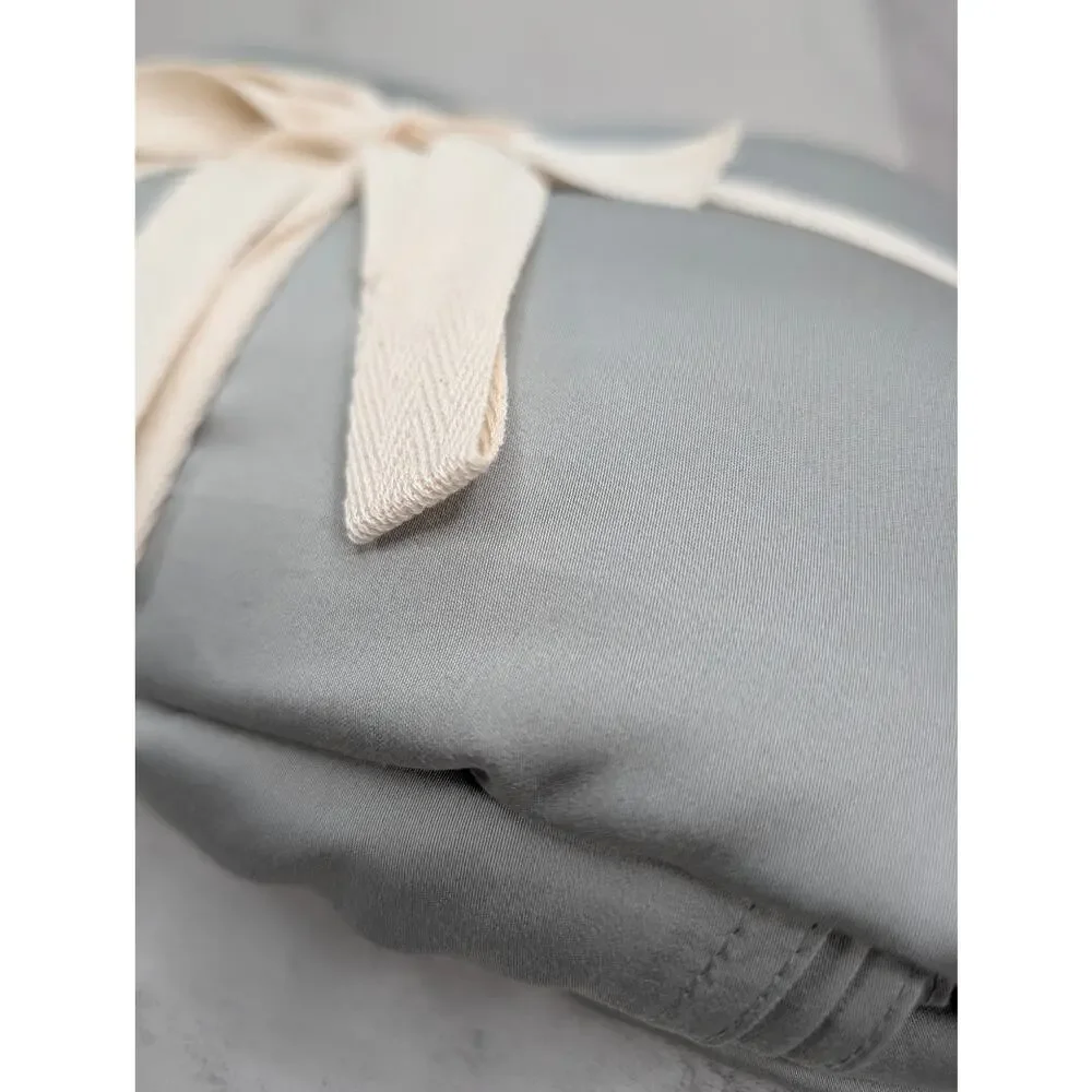 Quince Bamboo Duvet Cover - Full/Queen Eucalyptus Gray